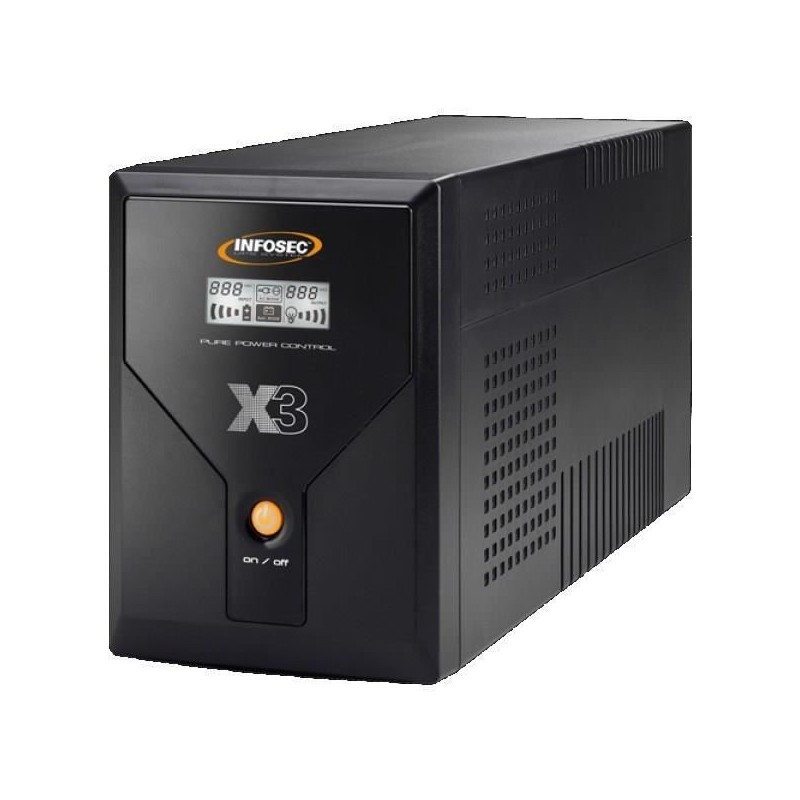 INFOSEC 65970 UPS SYSTEM X3 EX 1600 Onduleur 1600VA - LCD - USB - 4 prises 220V