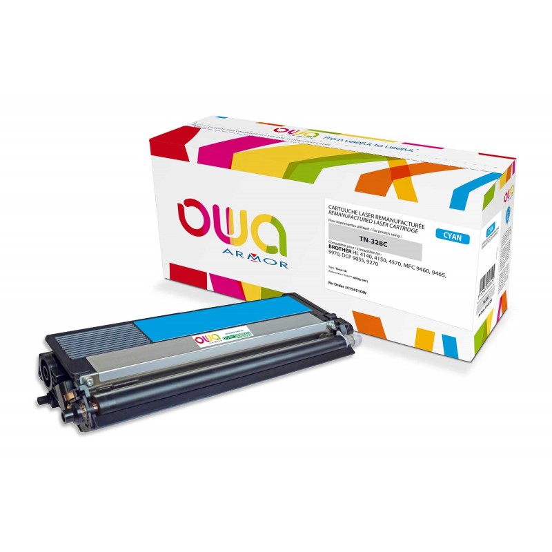 ARMOR OWA K15451OW TONER LASER REMANUFACTURÉ CYAN COMPATIBLE TN328C BROTHER©