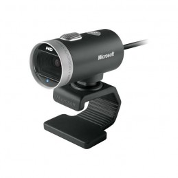 Microsoft LifeCam Cinema Webcam 1280 x 720 - Microphone intégré - filaire USB 2.0 - noir - vue de trois quart