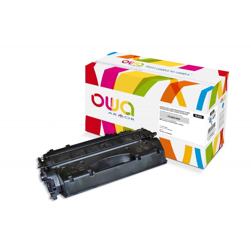 ARMOR OWA K15590OW TONER LASER REMANUFACTURÉ NOIR COMPATIBLE HP© 80X - CF280X