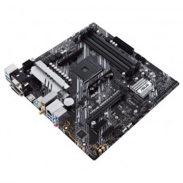 ASUS PRIME B550M-A (WI-FI) Carte mere micro-ATX Socket AM4 - DDR4 - VGA - DVI - HDMI - vue de trois quart