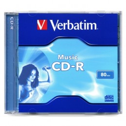 CD-R 700MB / 80 MN AUDIO VERBATIM Music 16X - BOITE - vue emballage