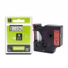 K7 DYMO D1 45017 NO-OEM S0720570 12mm x 7m NOIR SUR ROUGE COMPATIBLE A45017 - vue emballage