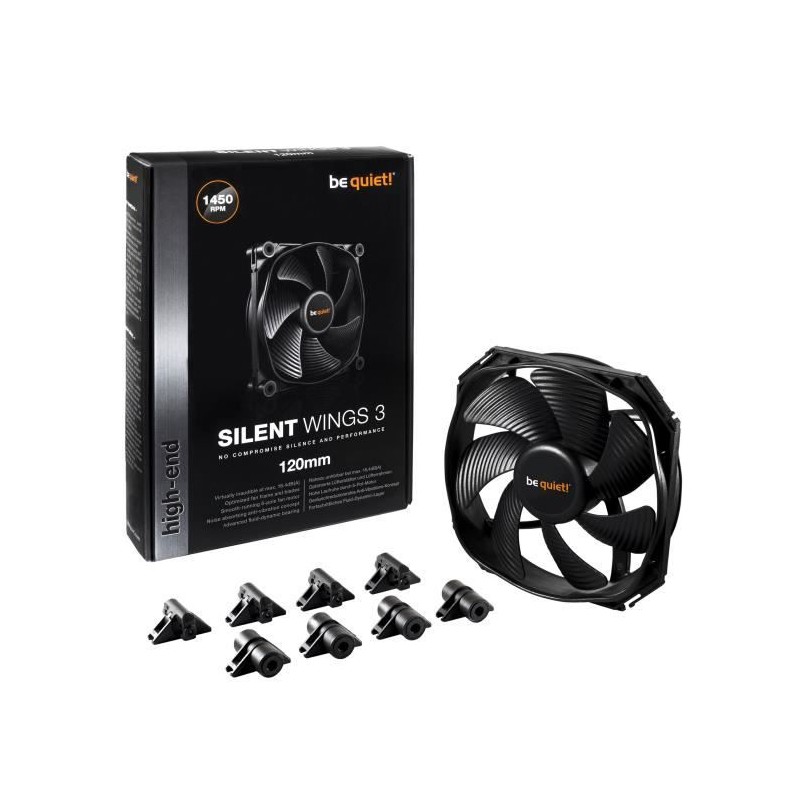 BE QUIET SILENT WINGS 3 Ventilateur boitier PC 120mm - vue emballage