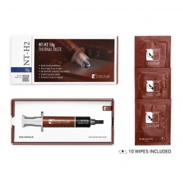 NOCTUA NT-H2 Pate thermique 10g seringue avec 10 lingettes nettoyantes (NT-H2-10) - vue pack