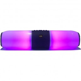 INOVALLEY BS30 Barre de son lumineuse Bluetooth 5.0 - 60W - Portée 10m - Radio FM, Port USB, Micro-SD - vue de face violet