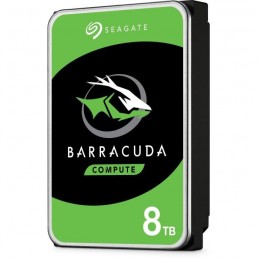 SEAGATE BarraCuda 8To HDD 3.5'' 5400rpm SATA3 6Gbs 256Mo Cache ST8000DM004 - vue de trois quart droit