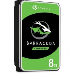 SEAGATE BarraCuda 8To HDD 3.5'' 5400rpm SATA3 6Gbs 256Mo Cache ST8000DM004 - vue de trois quart gauche