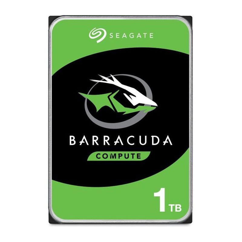 SEAGATE BarraCuda 1To HDD 3.5'' 7200rpm SATA3 6Gbs 256Mo Cache (ST1000DM010) - vue de dessus