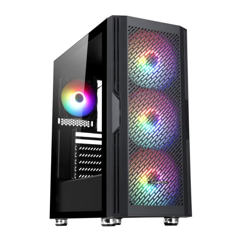 ABKONCORE C800 Noir Boitier PC Moyen tour Format E-ATX ( ABKO-C-800-G ) - vue de trois quart