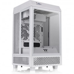 THERMALTAKE The Tower 100 Blanc Boitier PC Mini tour - Format Mini-ITX (CA-1R3-00S6WN-00) - vue de trois quart