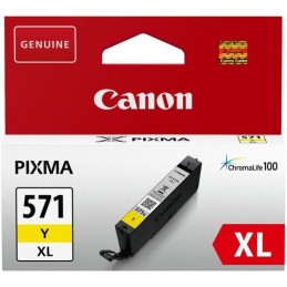 CANON CLI-571Y XL Jaune Cartouche d'encre (0334C001) pour MG5750, TS9055 - vue emballage