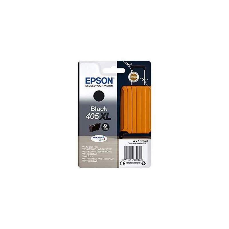 EPSON 405XL Noir Cartouche d'encre XL Valise (C13T05H14010) pour WF-3820, WF-7840