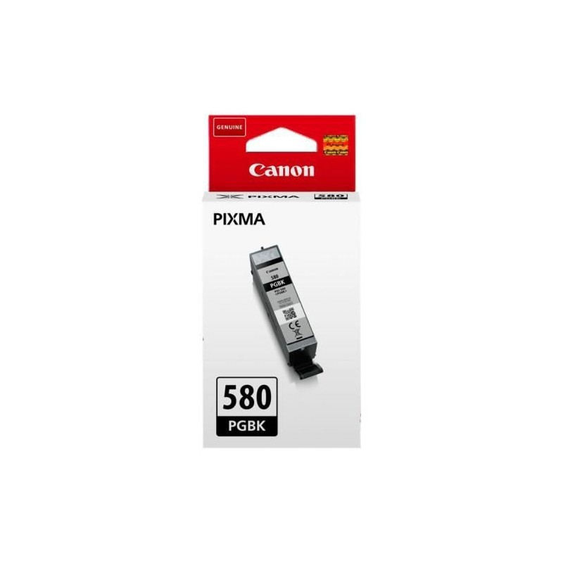 CANON PGI-580PGBK Noir Cartouche d'encre (2078C001) pour PiXMA TR8550, TS9550