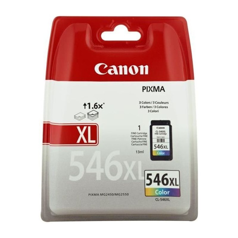 CANON CLI-546XL Couleur Cartouche d'encre (8288B001) pour PiXMA iP2850, MG3050, TS3450