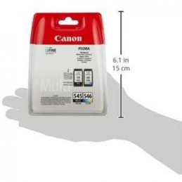 CANON PG-545 / CL-546 Pack de Cartouches d'encre Noir + Couleur (8287B005) - vue emballage dimensions