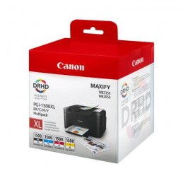 CANON PGI-1500 XL Pack de Cartouches d'encre grande capacité Noir, Cyan, Magenta, Jaune (9182B004)