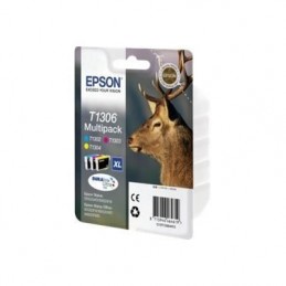 EPSON T1306 XL Cerf Multipack Cyan, Magenta, Jaune (C13T13064012) - vue emballage de trois quart