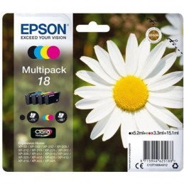 EPSON T1806 Pâquerette Multipack Noir, Cyan, Magenta, Jaune (C13T18064012) - vue emballage
