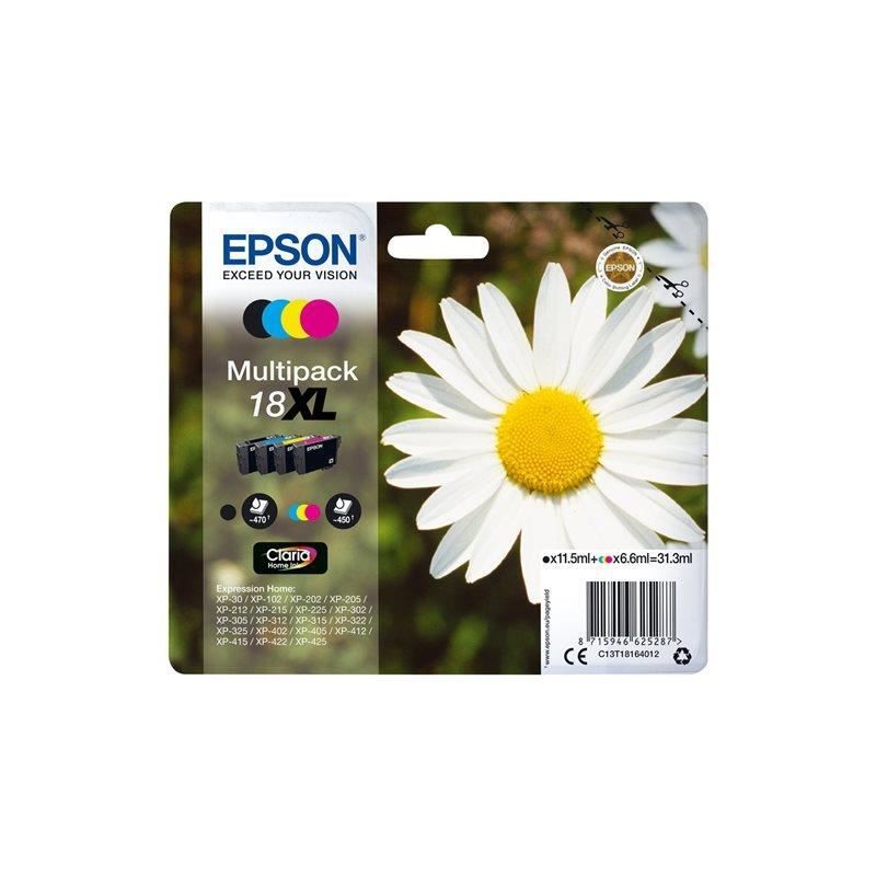 EPSON T1816 Pâquerette Multipack Noir, Cyan, Magenta, Jaune (C13T18164012)