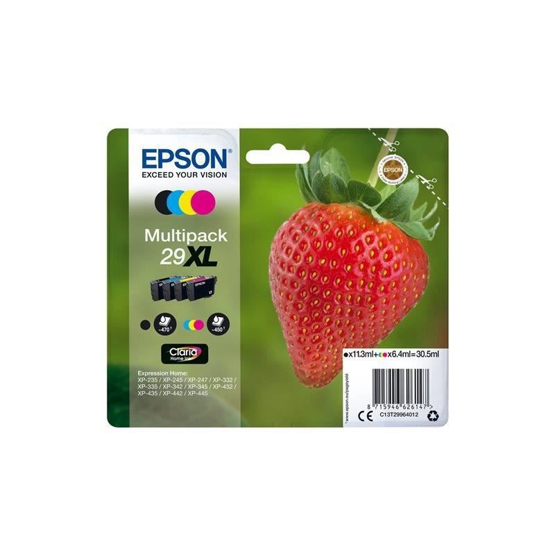 EPSON T2996 Fraise 29XL Multipack Noir, Cyan, Magenta, Jaune (C13T29964012)