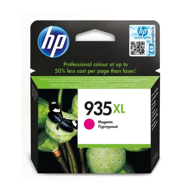 HP 935XL Magenta Cartouche d'encre XL authentique (C2P25AE) pour OfficeJet 6230, 6820, 6830