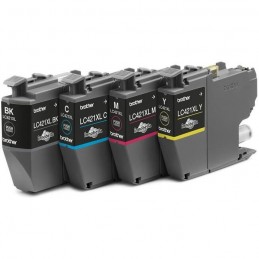 BROTHER LC421XLVAL Pack Cartouches d'encre Noir, Cyan, Magenta, Jaune 500 pages - Pour DCP-J1050DW, DCP-J1140D et MFC-J1010DW A