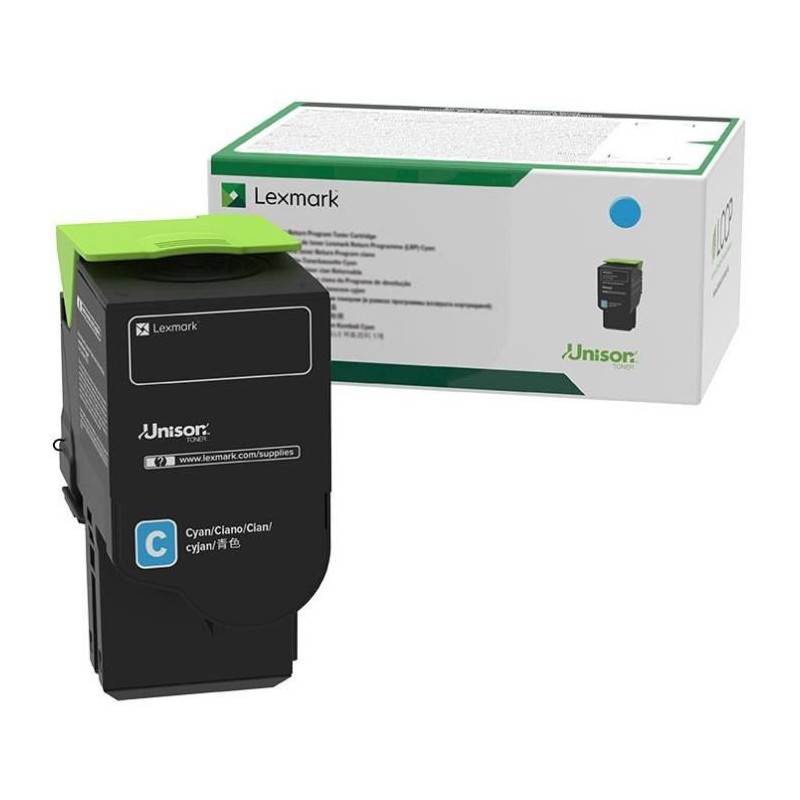 LEXMARK C2320C0 Cyan Toner Laser Unison (1000 pages) pour C2325, C2425, C2535