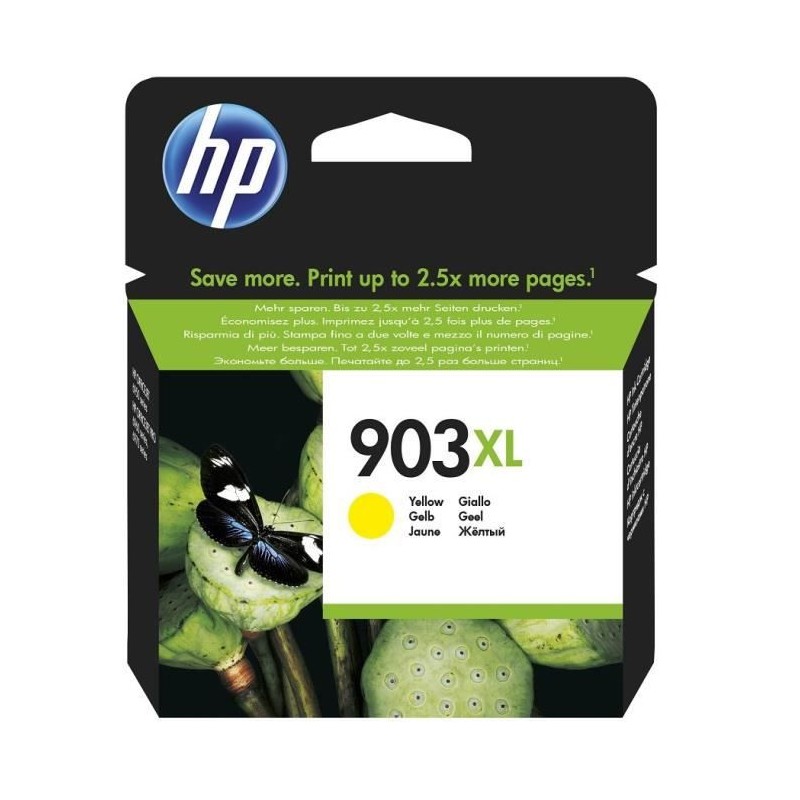 HP 903XL Jaune Cartouche d'encre XL authentique (T6M11AE) pour OfficeJet Pro 6950, 6960, 6970