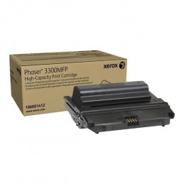 XEROX 106R01412 Noir Toner laser HC authentique (8000 pages) pour Phaser 3300MFP