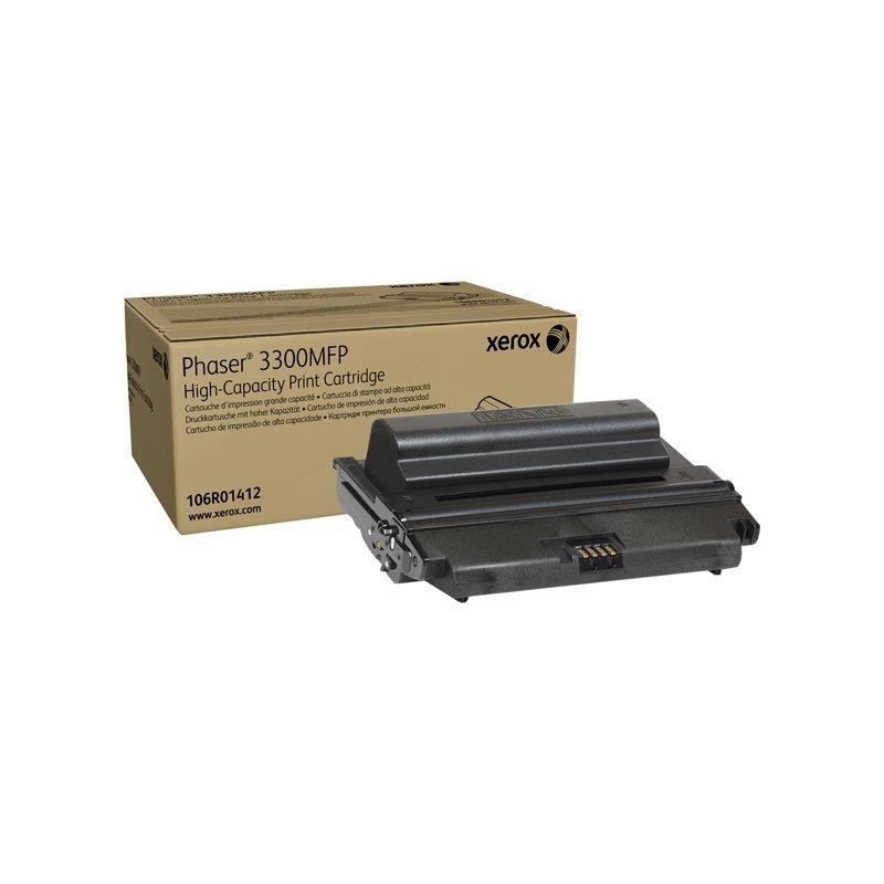 XEROX 106R01412 Noir Toner laser HC authentique (8000 pages) pour Phaser 3300MFP