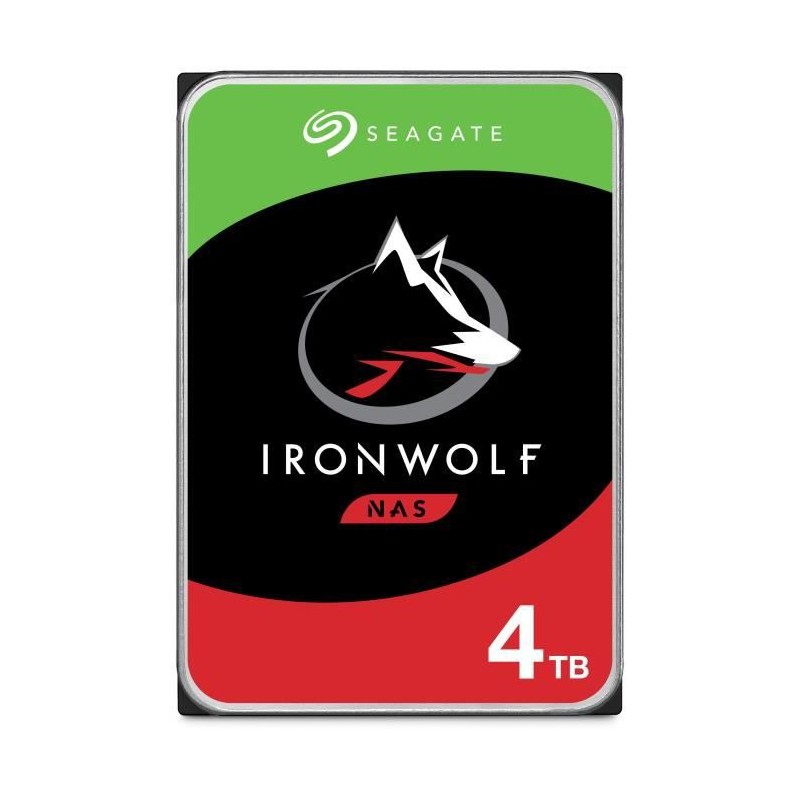 SEAGATE – Disque dur Interne – NAS Iron Wolf – 4To – 5 900 tr/min