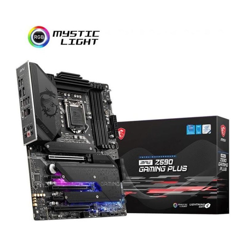 MSI MPG Z590 Gaming Plus Carte mère ATX Socket LGA 1200 - DDR4 (911-7D07-003) - vue emballage