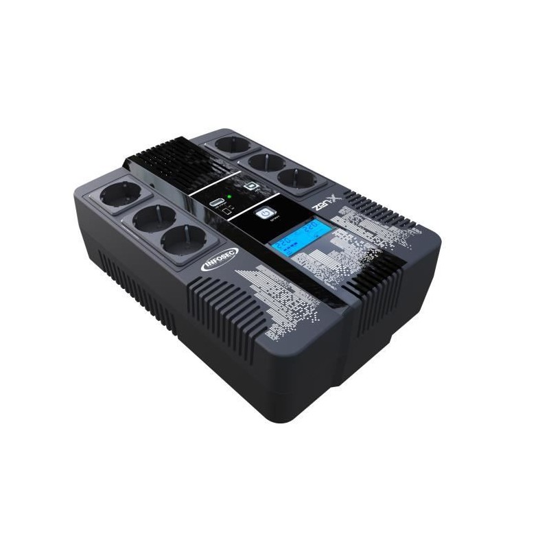 INFOSEC ZEN X 600 Onduleur Line Interactive 600VA / 360W - 6 prises 220V - USB