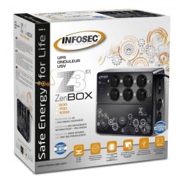 INFOSEC Z3 ZenBox EX 700 Onduleur 700VA - 8 prises FR/SCHUKO (66075) - vue emballage