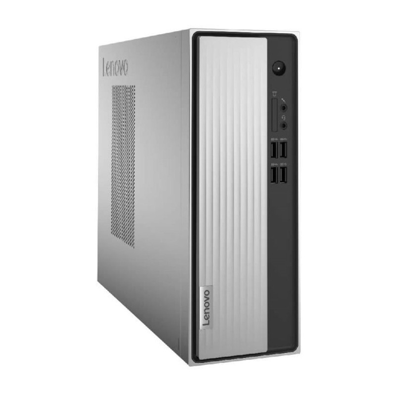 LENOVO Ideacentre 3 07ADA05 Ordinateur PC AMD Athlon 3050U - RAM 8Go - SSD 256Go - Windows 10 - vue de trois quart gauche