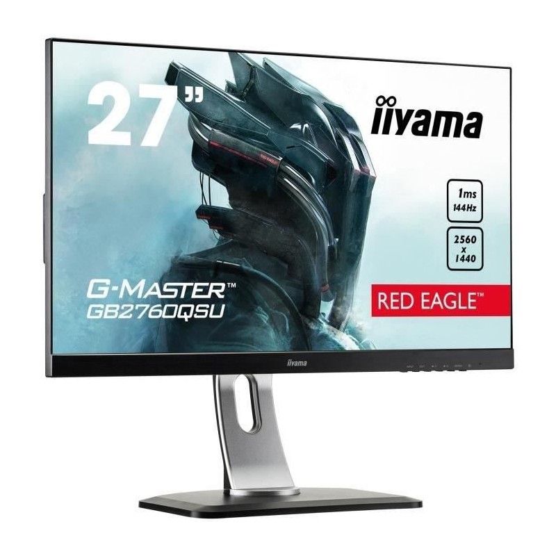 iiYAMA G-Master™ Red Eagle GB2760HSU-B1 Ecran PC 27'' WQHD incurvé - 165Hz - 1ms - HDMI / DP