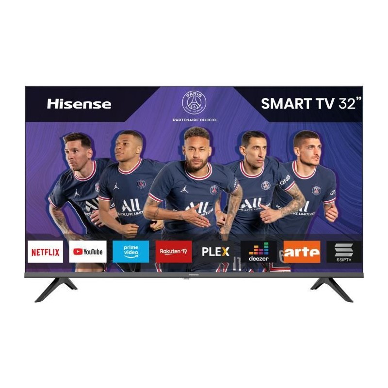 HISENSE 32A5600F TV LED HD 32'' (80cm) - Smart TV - Dolby Audio - 2x HDMI, 2x USB - Noir - vue de face