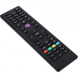 OCEANIC TV LED HD 32'' (80cm) - Non Smart - 2x HDMI, 1x USB - Noir - vue télécommande de trois quart