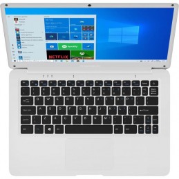 THOMSON T14C4WH64MS PC Portable 14'' HD - Intel Celeron - 4Go - SSD 64Go - W10S - AZERTY + Sacoche et Souris - vue de dessus