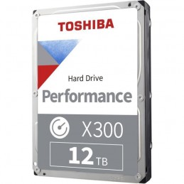 TOSHIBA X300 12To HDD 3.5'' 7200rpm SATA3 6Gbs 256Mo Cache - Boite Retail (HDWR21CEZSTA) - vue de trois quart