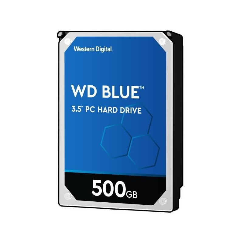WESTERN DIGITAL 500Go WD Blue™ HDD 3.5'' 5400rpm SATA3 6Gbs - Cache 64Mo (WD5000AZRZ)
