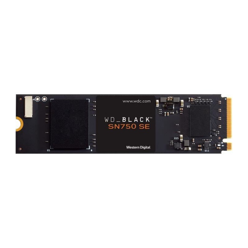 WESTERN DIGITAL 500Go SSD WD Black™ SN750 SE Format M.2 NVMe (WDS500G1B0E-00B3V0) - vue de dessus