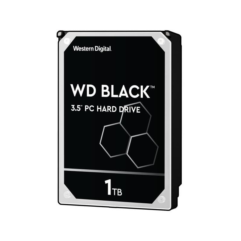 WESTERN DIGITAL 1To WD Black™ HDD 3.5'' 7200rpm SATA3 6Gbs - Cache 64Mo (WD1003FZEX)