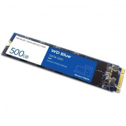 WESTERN DIGITAL WD Blue™ 500Go SSD 3D Nand Format M.2 (WDS500G2B0B) - vue de trois quart