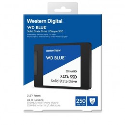 WESTERN DIGITAL WD Blue™ 250Go SSD 3D Nand SATA3 6Gbs 2.5'' - 7mm (WDS250G2B0A) - vue emballage