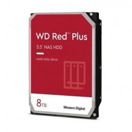 WESTERN DIGITAL 8To WD Red™ Plus HDD 3.5'' SATA 6Gbs 7200 tr/min - 256Mo Cache (WD80EFBX) - vue de trois quart
