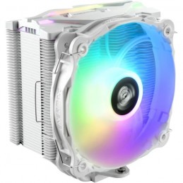 ENERMAX ETS-F40 RGB Blanc Ventirad CPU Intel - AMD Adressable - vue de trois quart