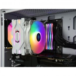 ENERMAX ETS-F40 RGB Blanc Ventirad CPU Intel - AMD Adressable - vue en situation