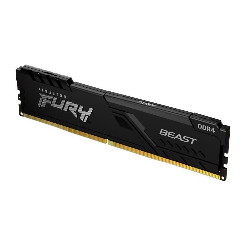 KINGSTON FURY Beast 8Go DDR4 (1x 8Go) RAM DIMM 2666MHz CL16 (KF426C16BB/8) - vue de trois quart